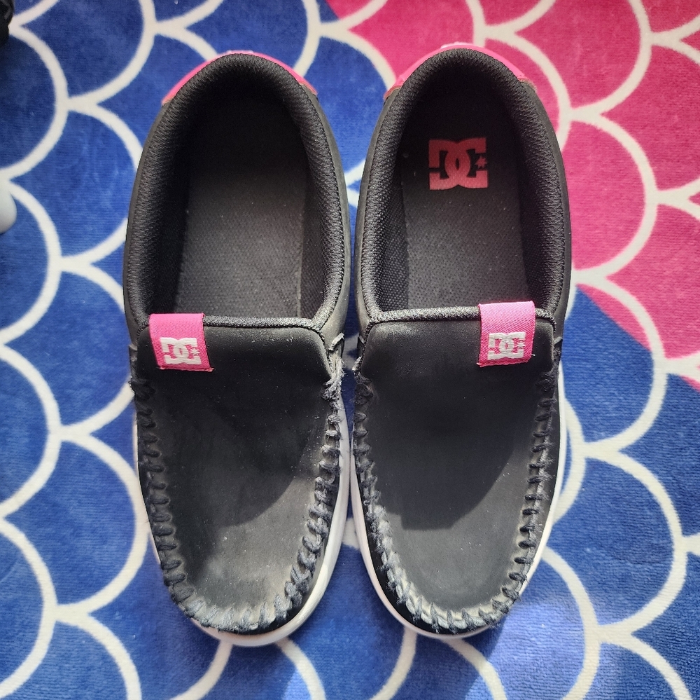 DC Black and Pink Moccasins